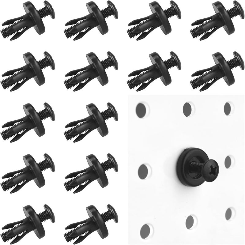 G.CORE Pegboard Peg Hooks Accessories - 40 Set Pegs with Inserts and Screw Fit 1/4 Pegboards Multi-Functional for Hanging and Mounting - Utility Tool Hanger Organizers (Large Size) - Image 1